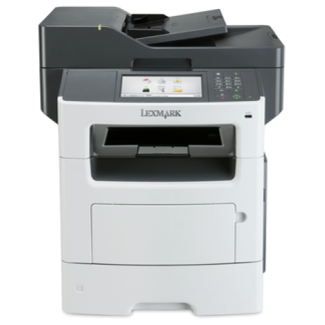 Lexmark MX611dfeThe Lexmark MX611dfe MFP provides print, copy, staple, email, scan, and fax functions.
